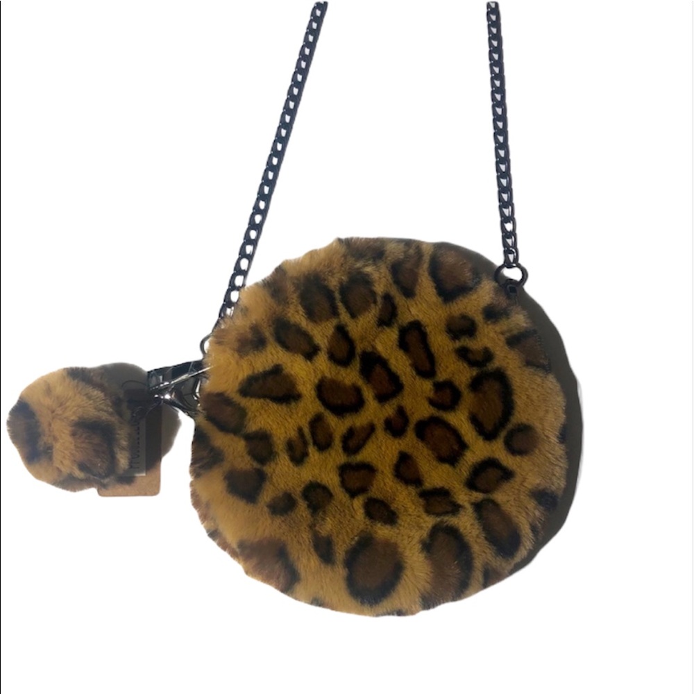 Round Faux Fur Purse